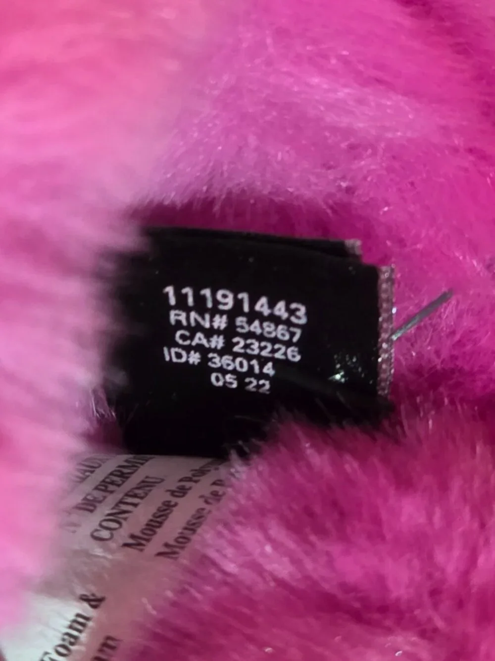 Victoria's Secret Summer Pink Faux Fur Slippers - Large 9/10 - Retired - Picture 6 of 7